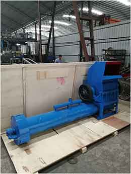 crush machine for plastic material