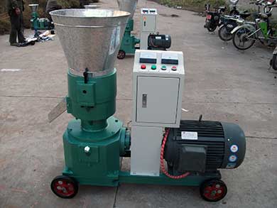 electric motor pellet mill without enclosure