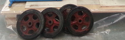 protable wood pellet mill wheels