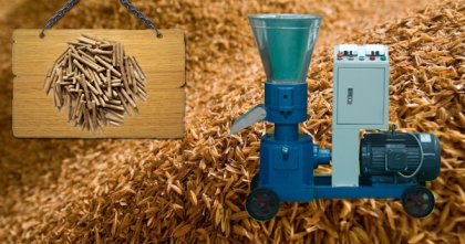 Portable pellet press machine makes high quality pellet efficiently